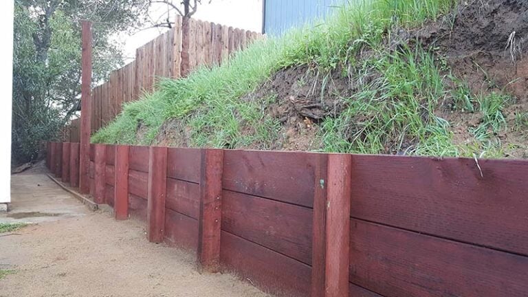 wooden retaining walls