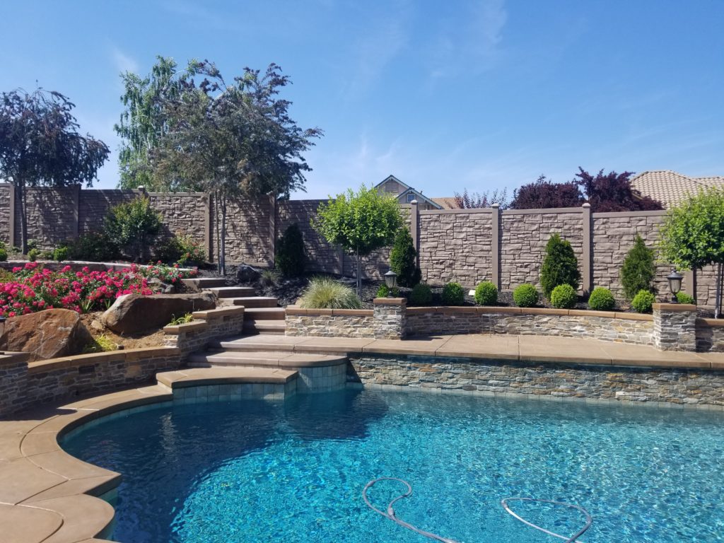 Brown Granite EcoStone Fence