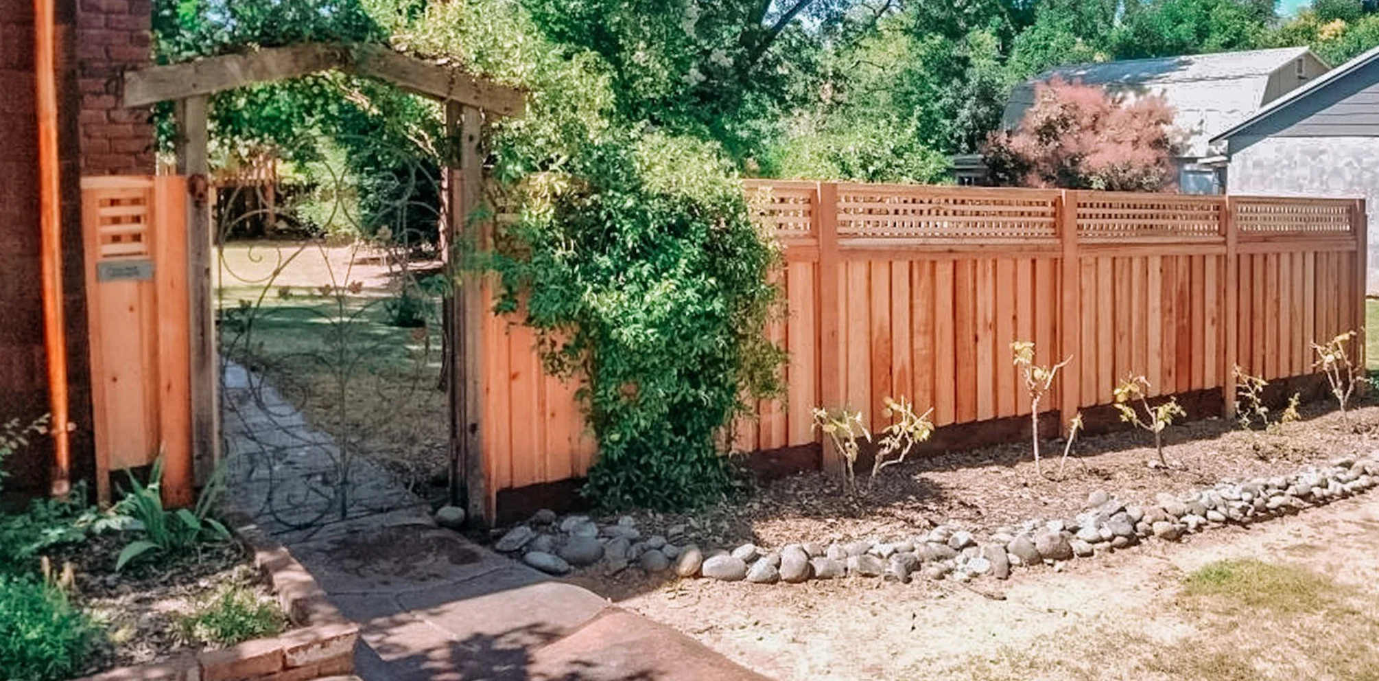 Custom Fence Wood Lattice