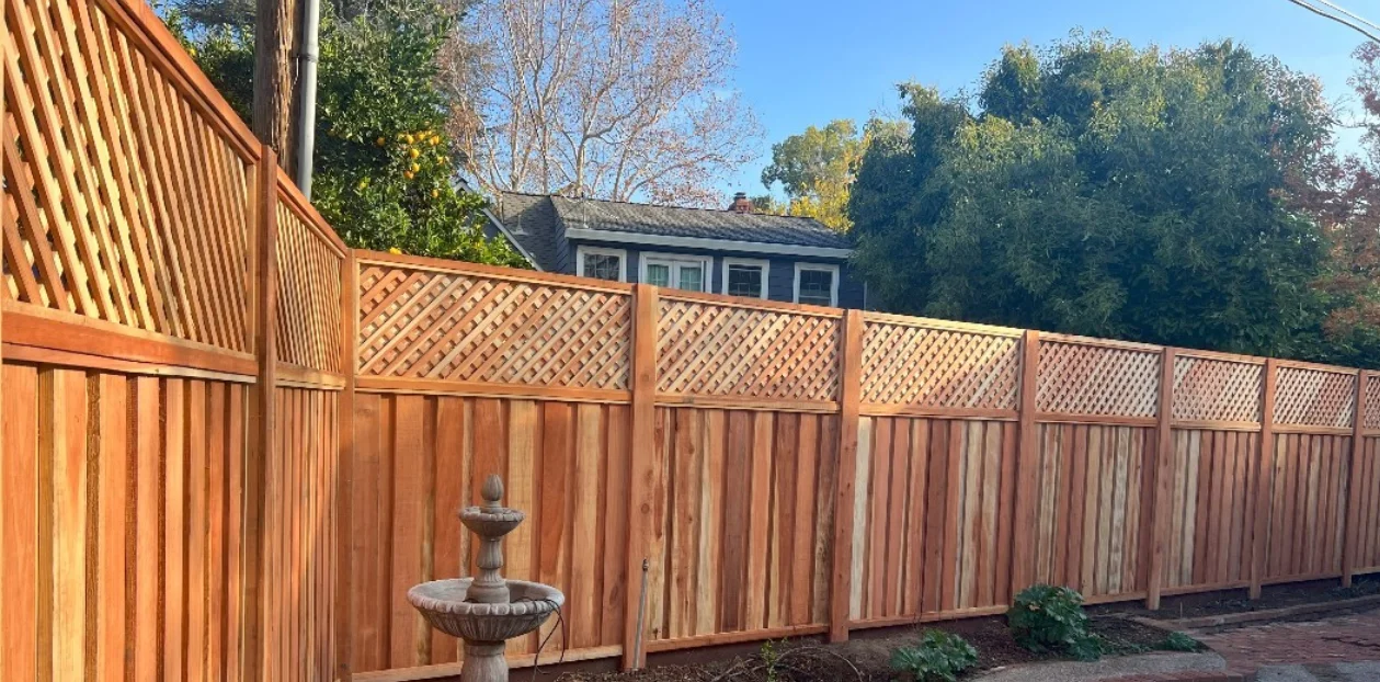 Comparison of different fence types for residential and commercial properties including agricultural, aluminium, fire-resistant steel, SimTek, vinyl, wood, wrought iron, and wooden lattice fencing options.