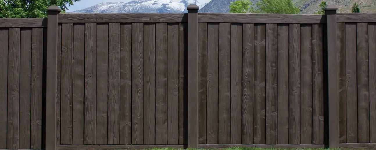 Sacramento SimTek privacy fence installation by Classic Fence Co