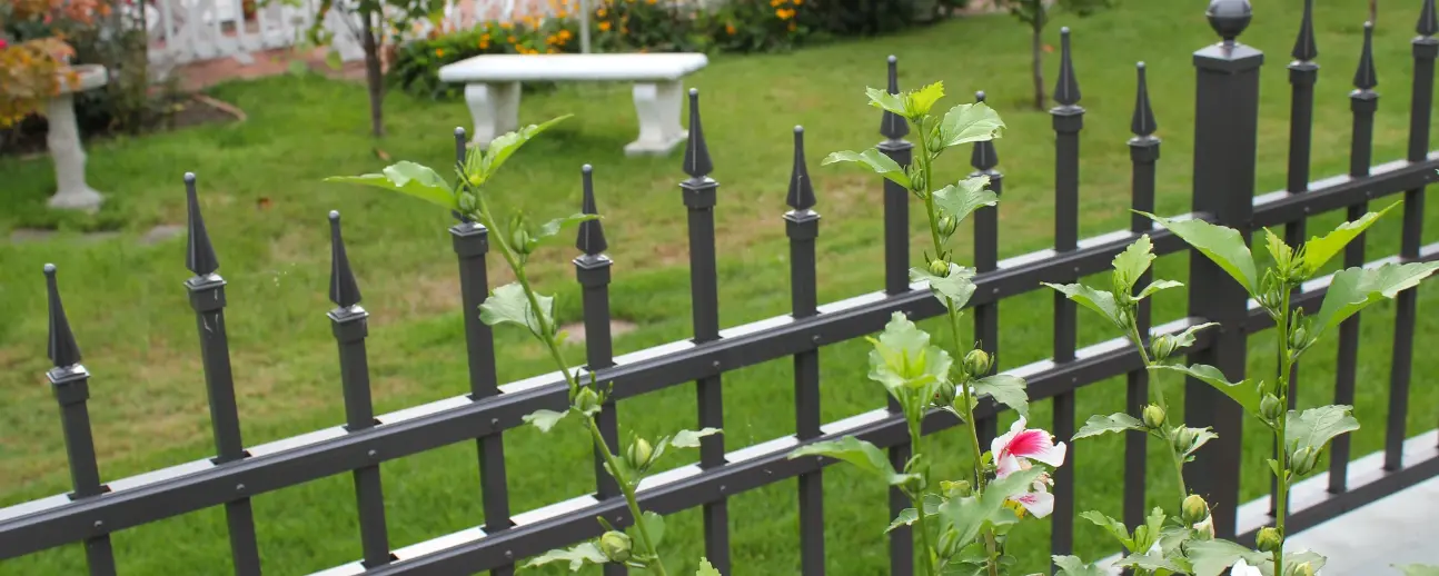 Aluminum fence installation project completed in Sacramento, CA by Classic Fence Co., combining security, visibility, and low-maintenance performance.