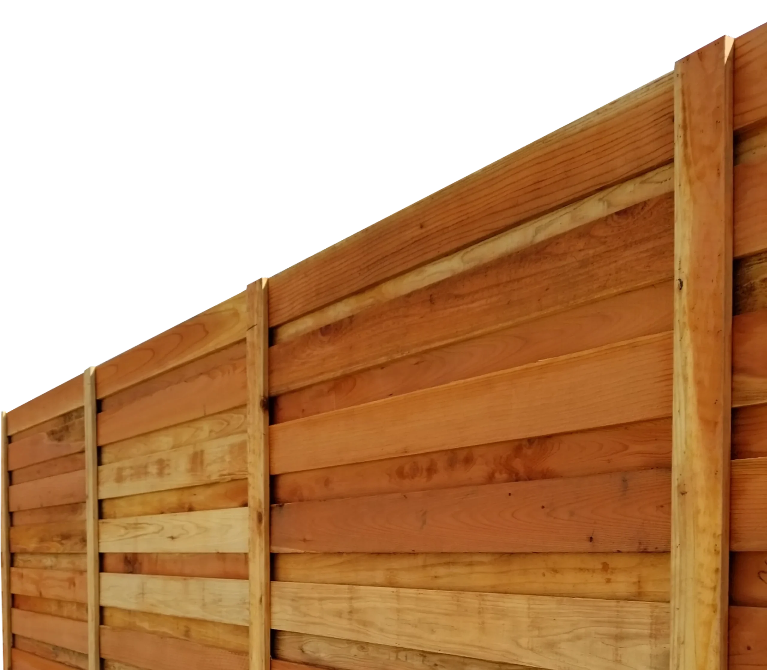 Sacramento custom redwood property fence installation by Classic Fence Co