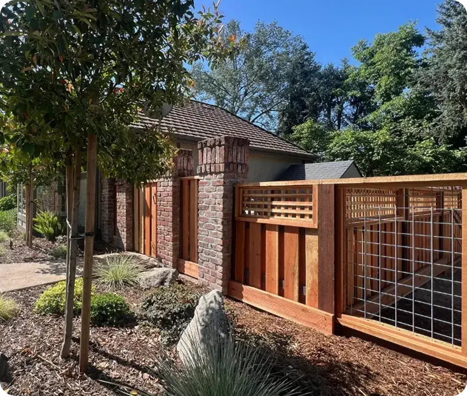 Carmichael fence company custom wood and wire fence installation