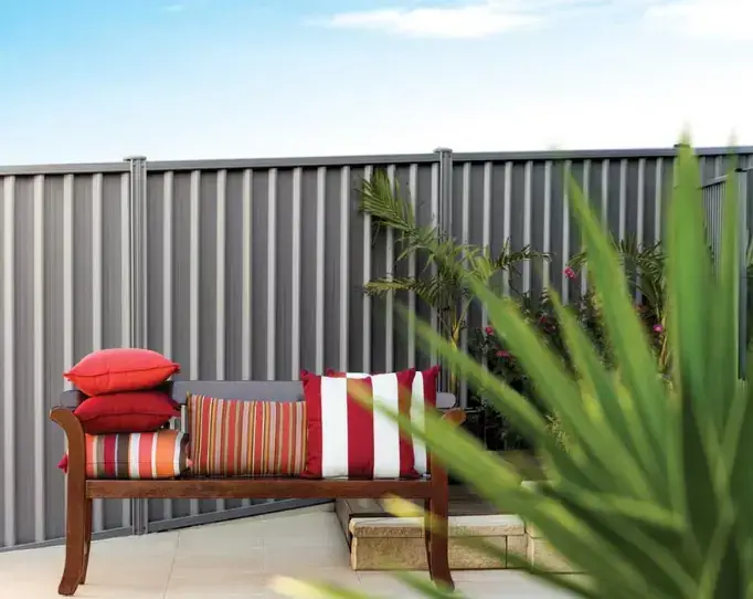Davis fire-resistant steel fence installation for strength and security