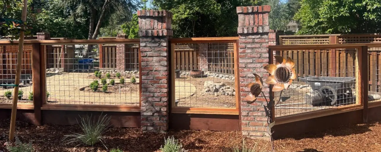 Sacramento post and rail fence installation by Classic Fence Co